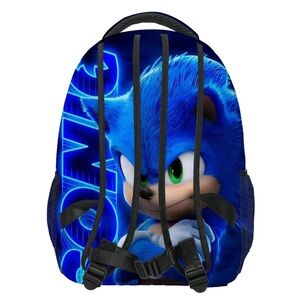 New in package Sonic The Hedgehog Backpack - 17” - Padded Excellent Quality